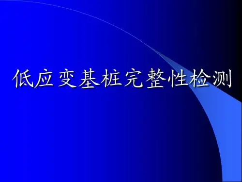 低应变基桩完整性检测