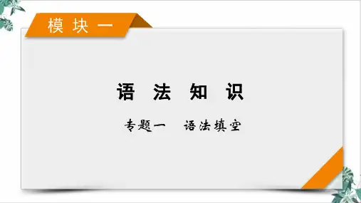语法填空考法高考英语二轮复习优质PPT
