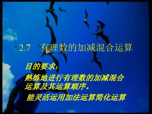 有理数的加减混合运算2--华师大版(整理2019年11月)