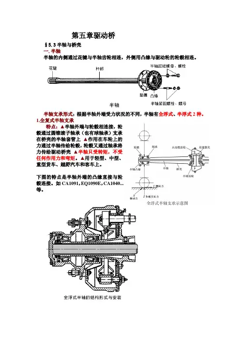 第五章驱动桥第三节半轴与桥壳