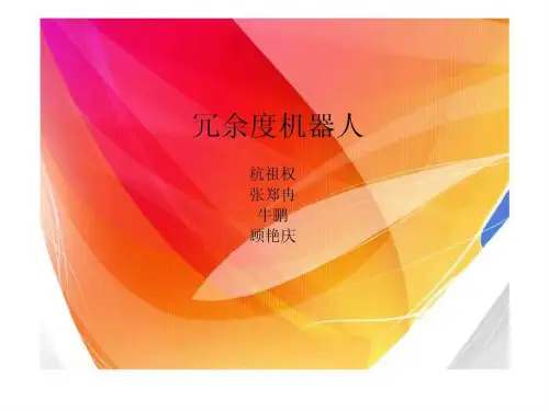 《冗余度机器人》PPT课件