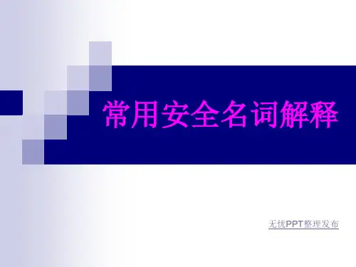 安全常用名词解释ppt课件