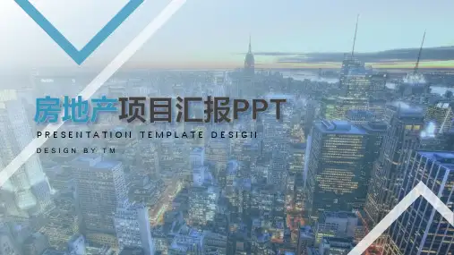 房地产行业项目汇报PPT模板