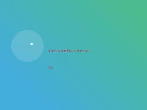 京福客运专线铜陵长江讲义大桥安全培训讲义