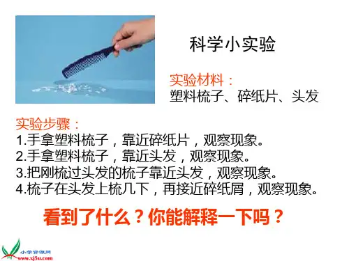 生活中的静电现象