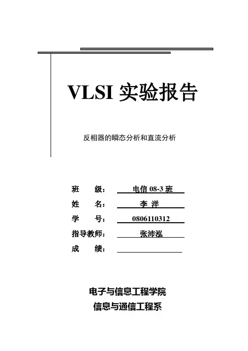 VLSI实验报告1