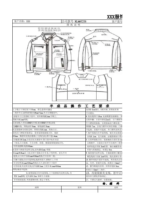 (完整版)服装工艺单模版