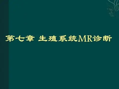 生殖系统MRI PPT课件