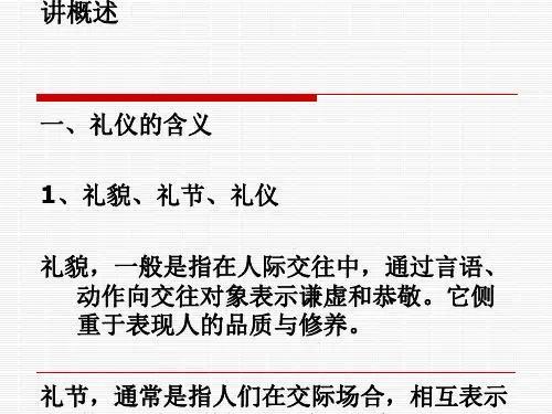 涉外礼仪培训课件(PPT 81张)