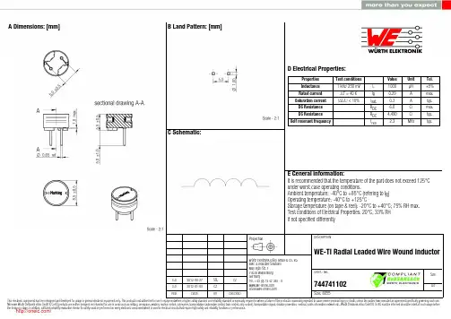 744741102;中文规格书,Datasheet资料