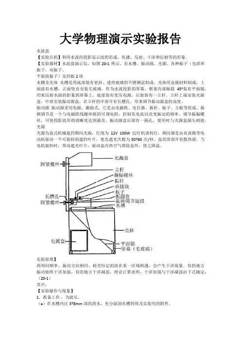 大学物理演示实验报告 2
