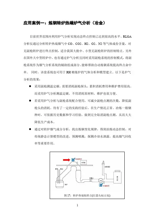 炼钢转炉热端炉气分析