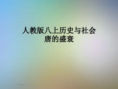 人教版八上历史与社会唐的盛衰