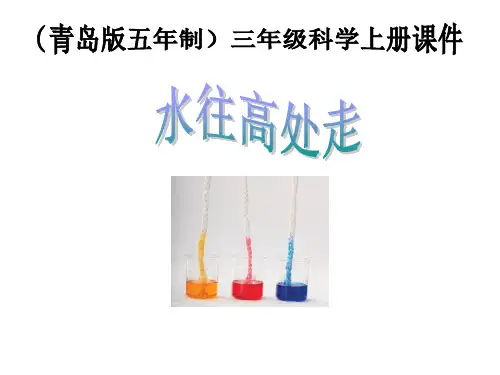 水往高处走 ppt(青岛版五年制)三年级科学上册PPT课件
