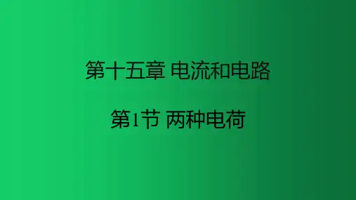九年级物理第十五章电流和电路全部课件