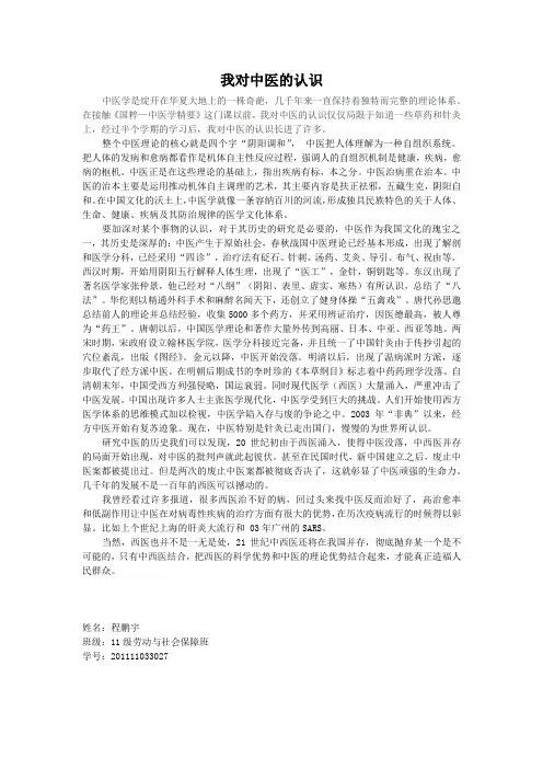 中医学论文