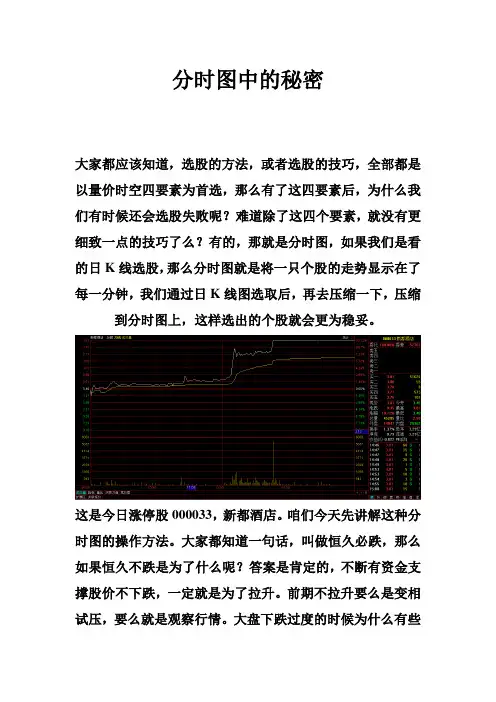 股票分时图中的秘密
