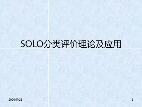 SOLO分类评价理论及应用PPT课件