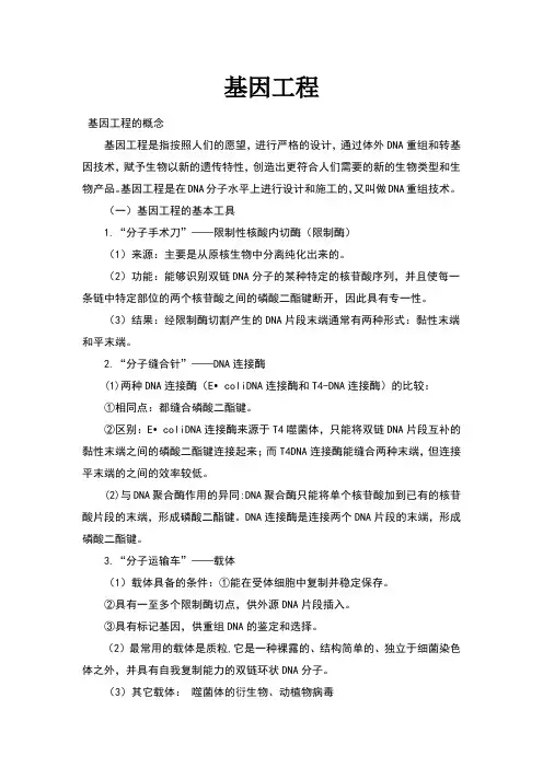 高中生物基因工程课件