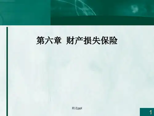 保险学第六章财产损失保险