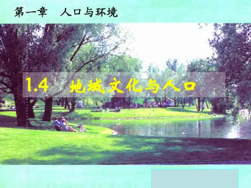 高一地理地域文化与人口