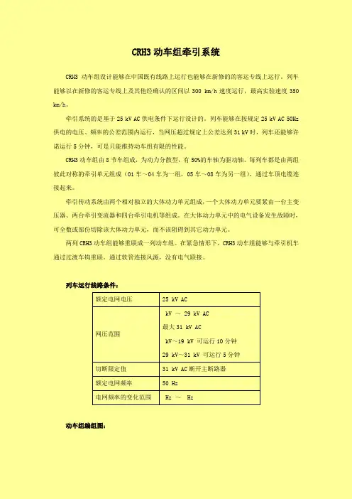 1.牵引系统整体介绍