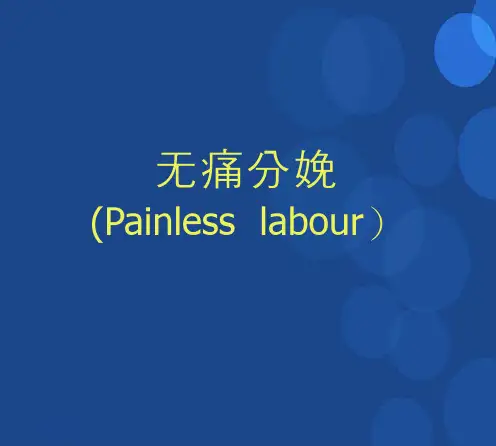 无痛分娩的ppt参考课件