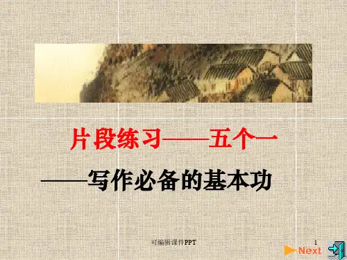 片段训练PPT课件