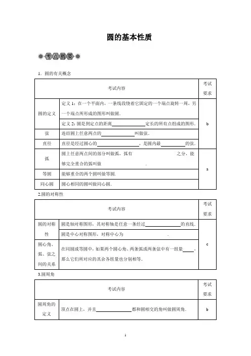 圆的基本性质 2