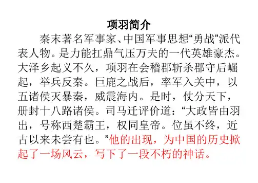 项羽 简介