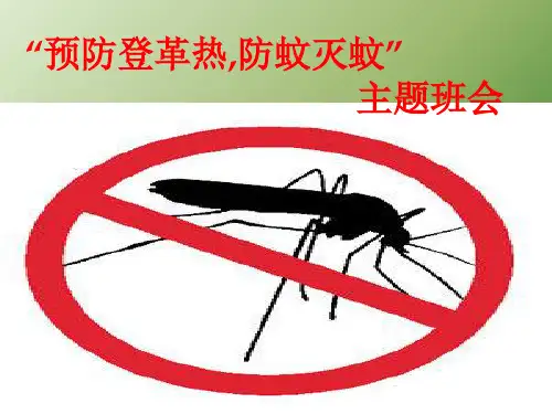 预防登革热主题班会PPT课件