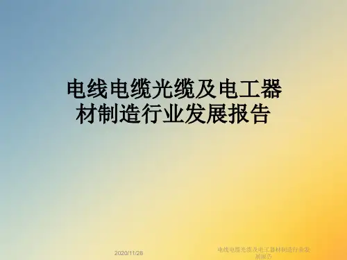 电线电缆光缆及电工器材制造行业发展报告