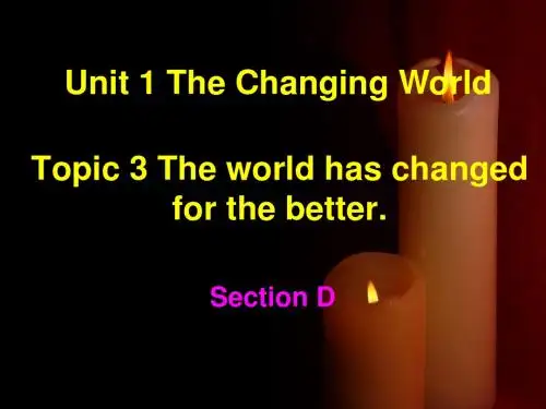 仁爱英语九年级上册Unit 1 Topic 3 Section D