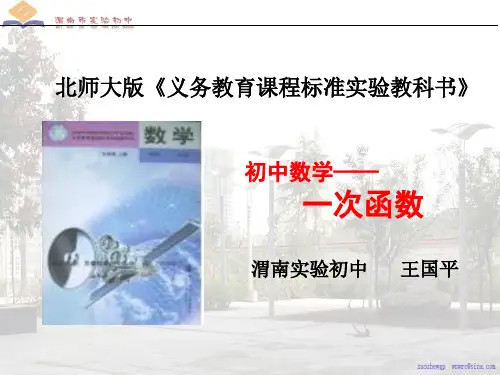 说教材说课标一次函数