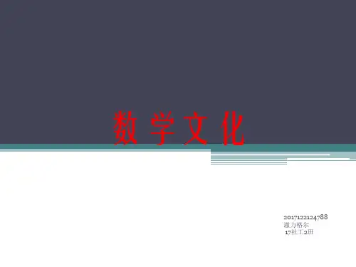 数学文化是什么?