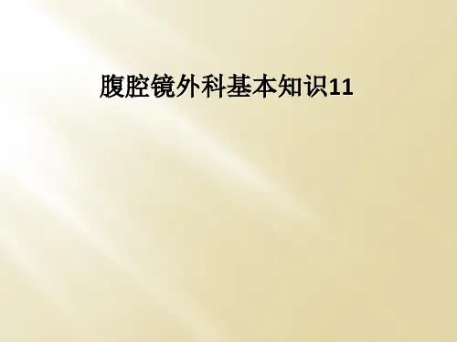 腹腔镜外科基本知识11