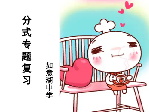 新北师大版八年级数学下册分式专题复习