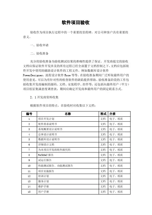 软件项目验收流程 2