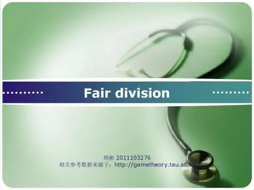 Fair division