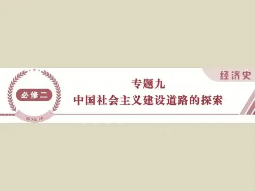 2016届高考历史专题九中国社会主义建设道路的探索第20讲社会主义建设在探索中曲折发展课件人民版必修2