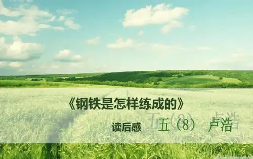 钢铁是怎样练成的