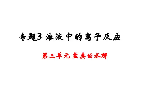 《盐类的水解》全部课件.ppt