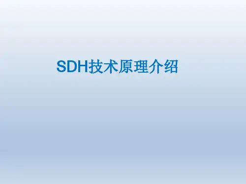 SDH技术原理介绍
