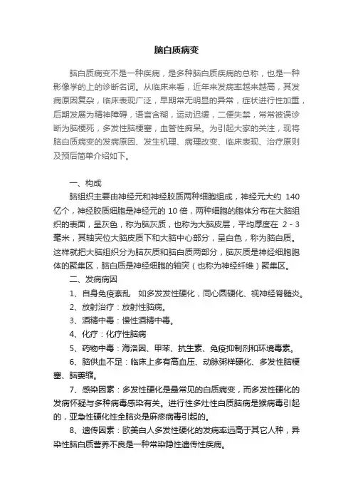 脑白质病变