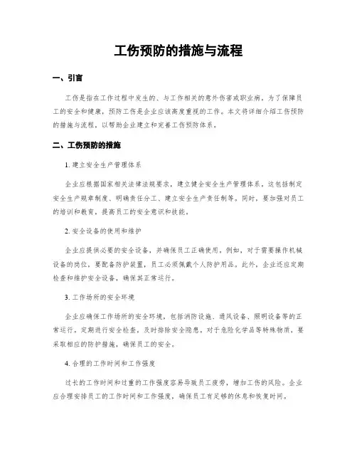 工伤预防的措施与流程 2