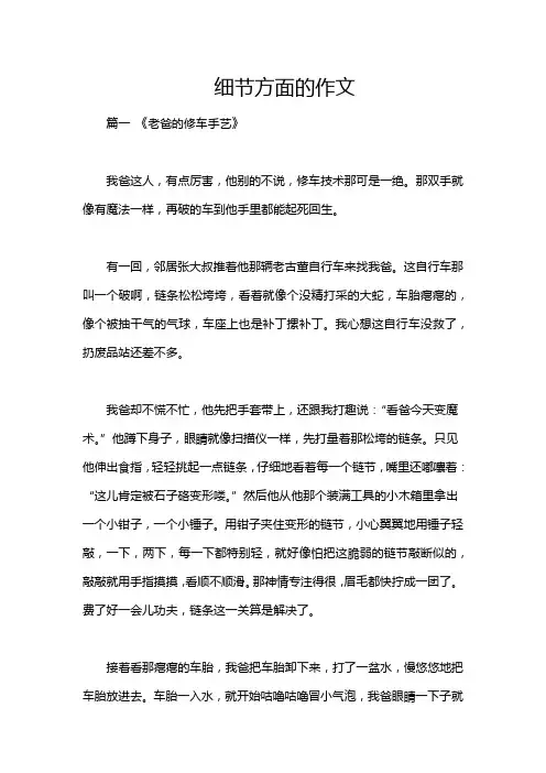 细节方面的作文