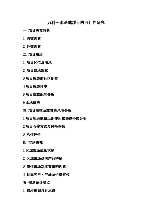 可行性研究报告
