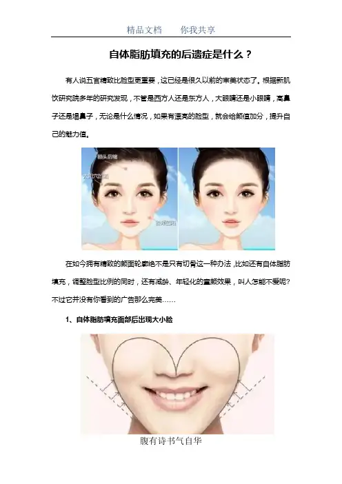 自体脂肪填充的后遗症是什么？