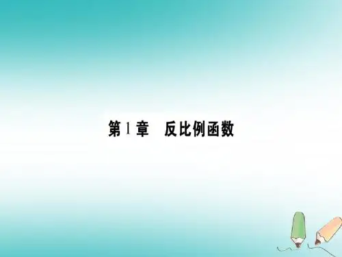 九年级数学上册第1章反比例函数1.1反比例函数作业课件新版湘教版