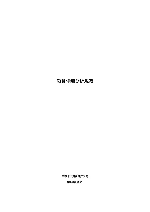 02-项目详细分析规范
